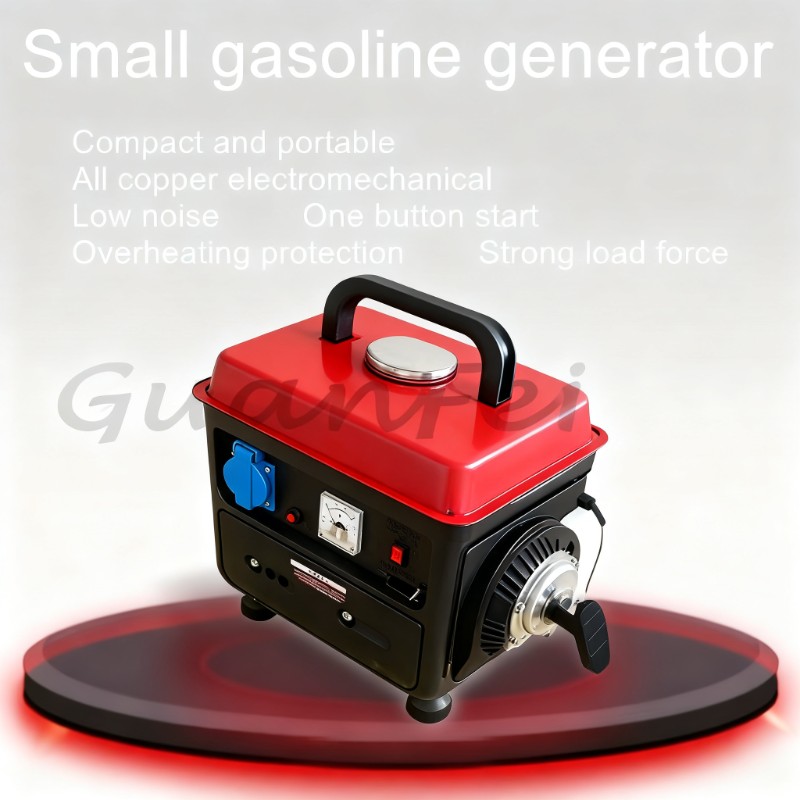 Power Supply 650W - Geräuscharmer Frequenzumrichter-Generator 650W, 220V Handkurbelgenerator, leichtes