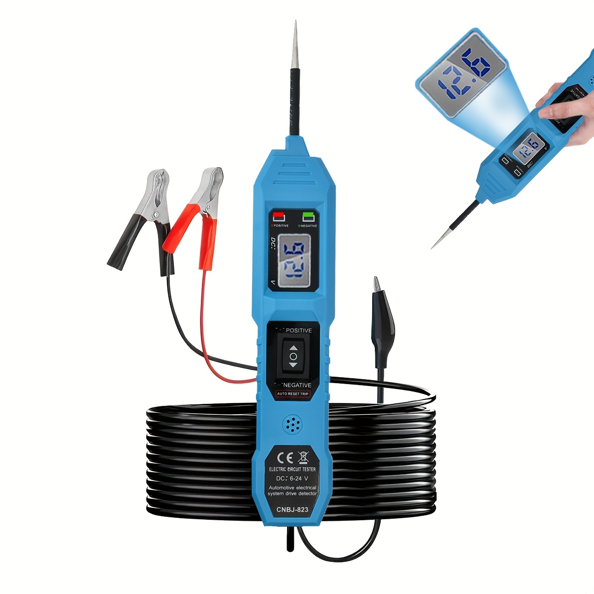 Power Supply Tester - Stromkreisprüfer 6V-24V DC für Kfz mit