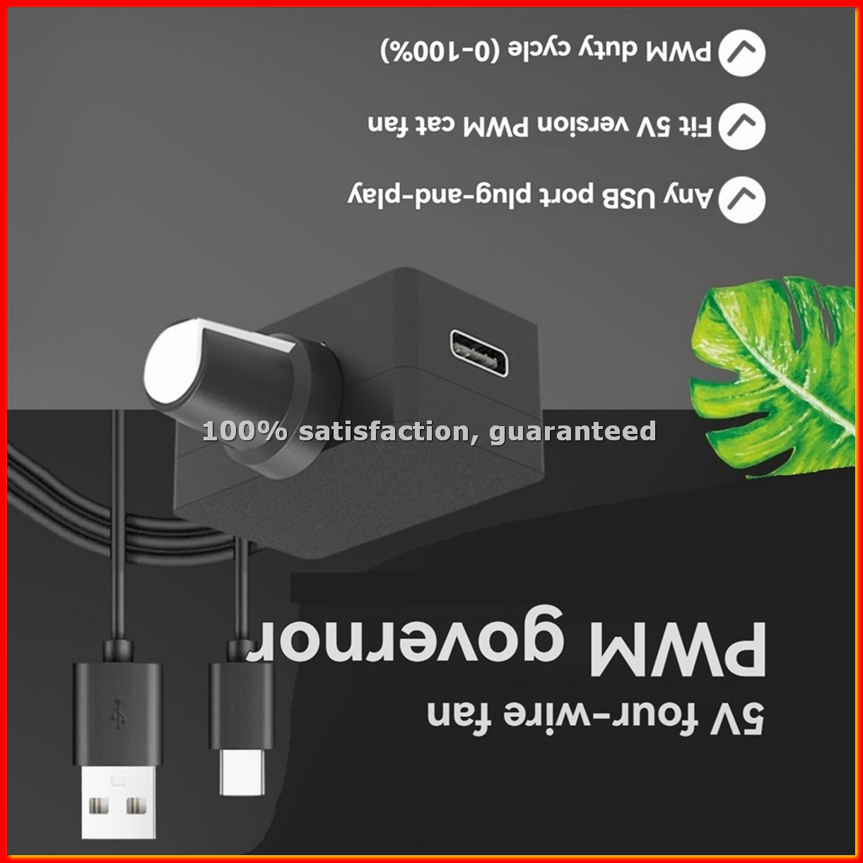 Power Supply - PWM-Drehzahlregler 5V 4-Pin PWM-Lüftersteuerung USB TYPE-C