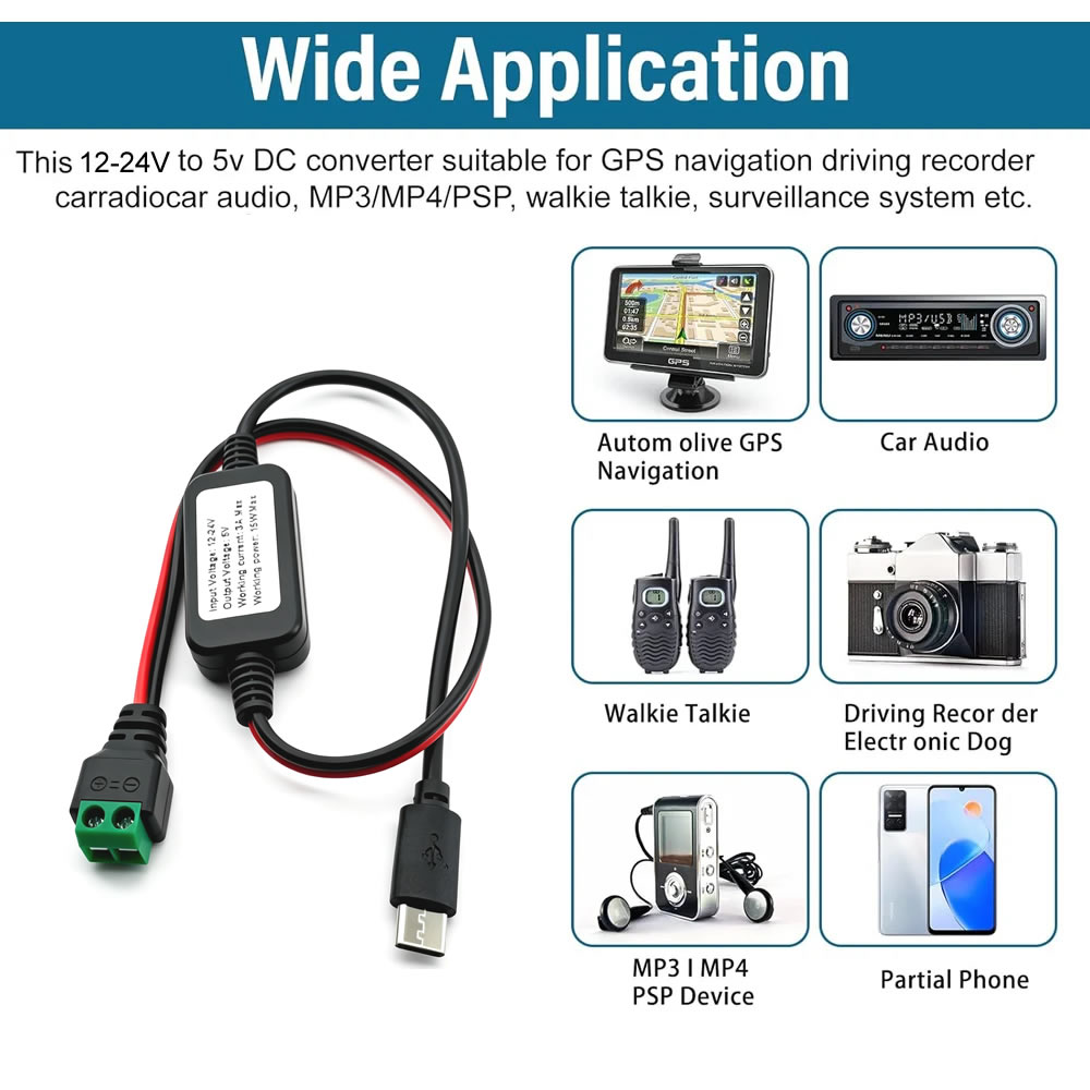12V/24V zu 5V Konverter DC-DC  – Modular Power Supply Bewertung und Preis